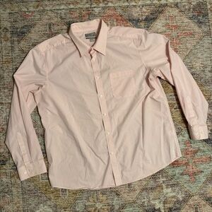 Men's Falls Creek Button- up  Pink Dress Shirt. XXL-Tailor d Fit